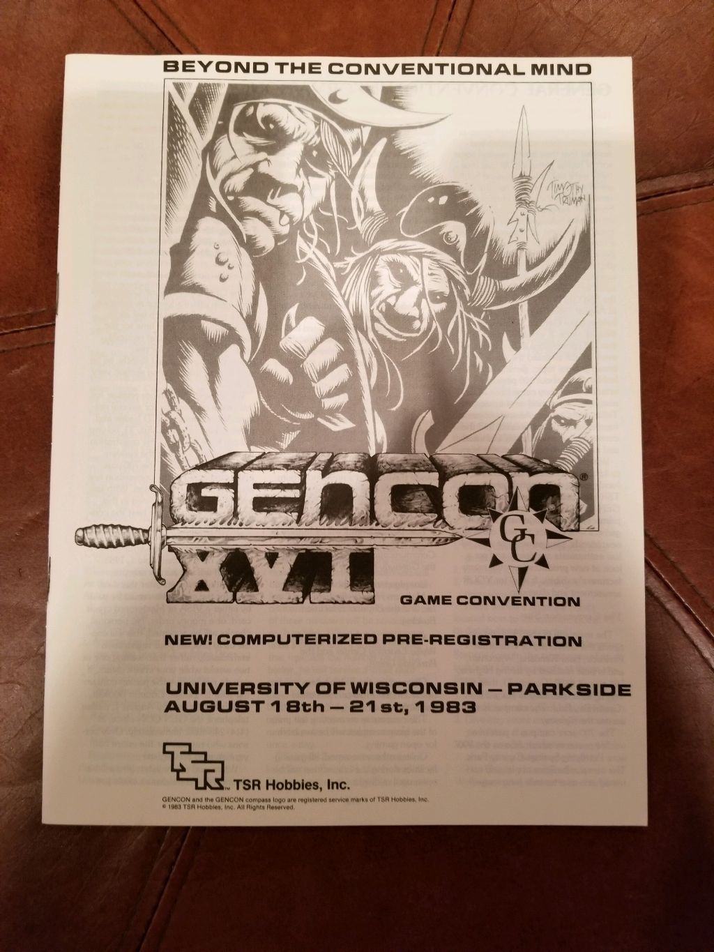 GEN CON 16 booklet XVI hard to find catalog 1983 GEN CON 16 booklet XVI hard to find catalog 1983