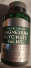 Magnesium Glycinate 665mg 250 Caps Buffered Chelate Magnesium Bisglycinate