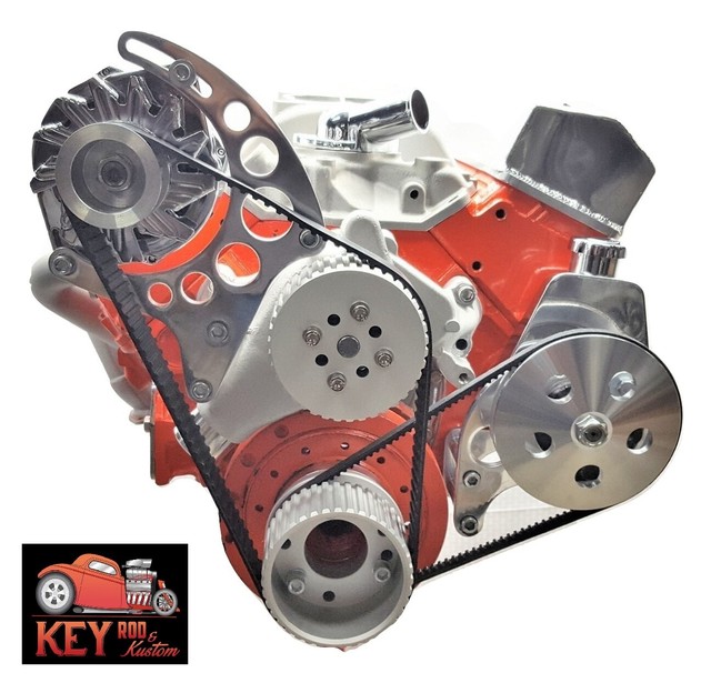 Small Block Chevy Gilmer Front Drive System Complete Kit SBC LWP 305