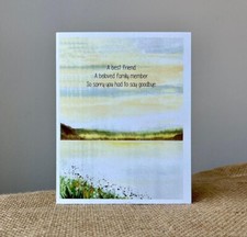 Pet Sympathy - Eco Friendly Greeting Card Handmade