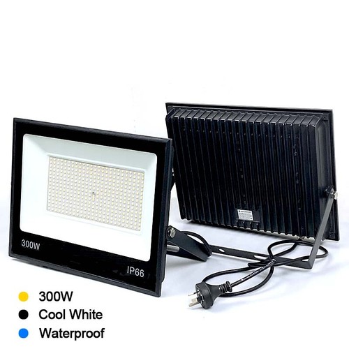 LED Flood Light 300W Cool White AU Plug IP66 Outdoor Garden Floodlight 1/2/5/10X - Picture 2 of 14