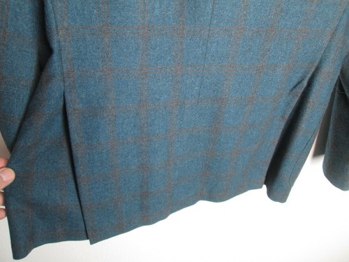 Kiton Napoli Blue Red 100% Cashmere sport coat jacket Sz. EU 54 US 44 slim 8drop - Picture 18 of 24