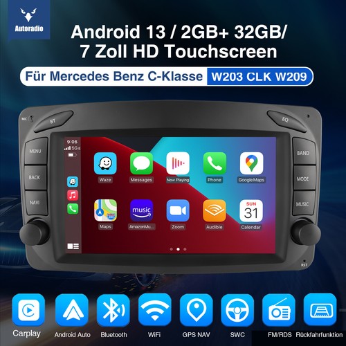 Für Mercedes Benz C Klasse W209 W639 C209 DVR DAB+ Android 13 Autoradio Carplay - Bild 2 von 19