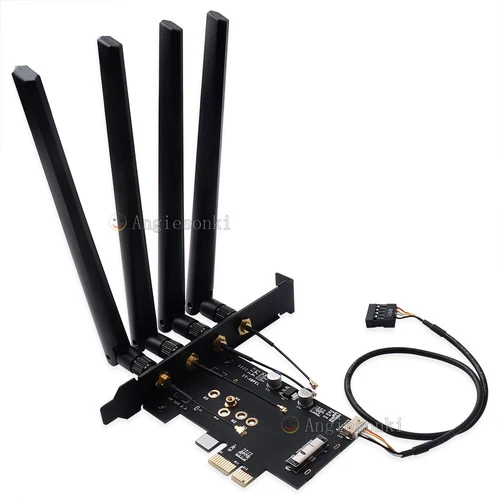 BCM94360CD BCM943602CDP WIFI WLAN Card to PCI-e 1x 16x Desktop PC WIFI Adapter