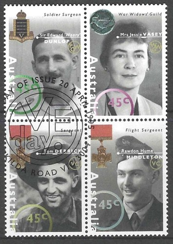 Australia - 1995 Australia Remembers - Se-Tenant Block of 4 UNH