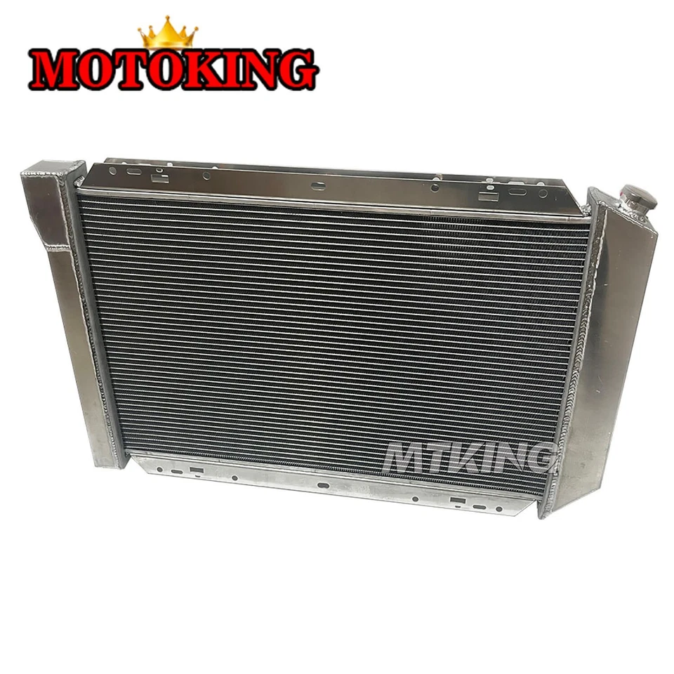 Radiador completo de aluminio para Ford F150 F250 F350 Bronco 1980-1984 5,0 L 5,8 L 7,5 L Foto 4 de 4