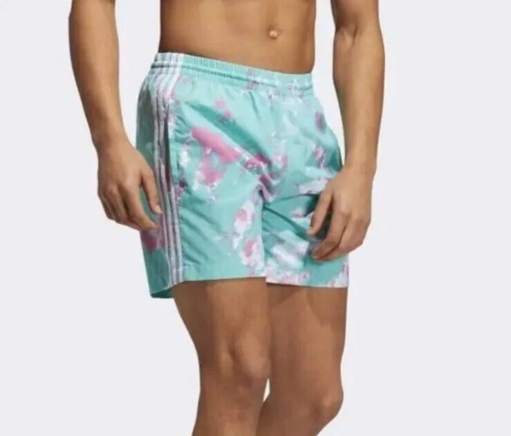 Green adidas cheap swim shorts