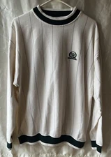 Vintage QUAKER STATE Motor Oil Crewneck Sweatshirt Pullover Shirt Cream Green XL