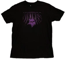 Minnesota Vikings T Shirt Size Large Black Junk Food Los Angeles NFL 
