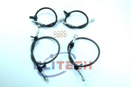 Blitech Stainless Brake Line Fit Acura Integra 94-97/Honda Civic 92-95 Front & R - Bild 4 von 8