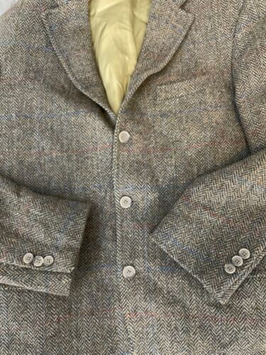 J. Cappotto sportivo uomo Press Harris tweed plymout taglia 43R multicolore spina di pesce - Foto 7 di 11