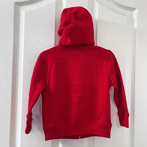 Baby Gap Logo Red Zip Hoodie Hooded Full Zip Sweatshirt Boys Size 2 Years NWT - Picture 9 of 11