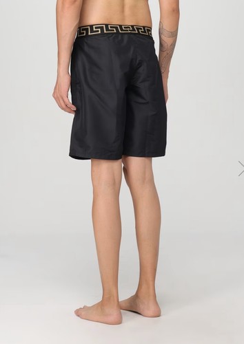 COSTUME VERSACE UOMO LONG SHORTS NERO GRECA ORO - TAGLIE 5-6 ORIGINALE 310 € - Imagen 4 de 4