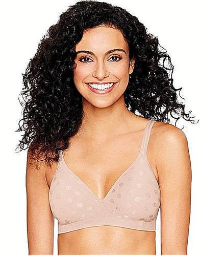 New Bra Hanes Ultimate Perfect Cover Comfort WF Taupe-Dot DHHU08 MSRP-$36. 2XL - Picture 1 of 8