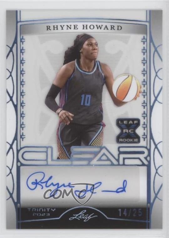 2022-23 Leaf Trinity Clear Holo Platinum /25 Rhyne Howard #CA-RH1 Rookie Auto RC