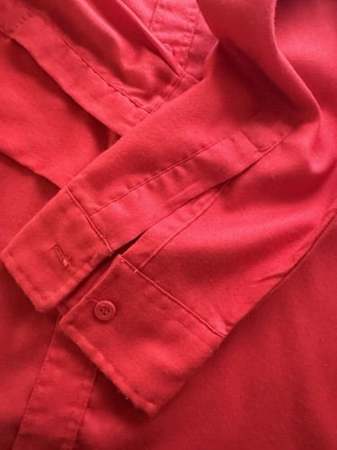 Vintage Trader Bay Long Sleeve Button Down Mens Shirt Large Tall RED - Picture 11 of 11