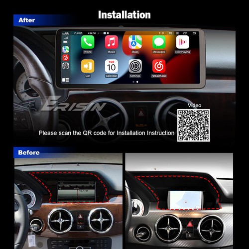 8-Core 128GB Android 14 Autoradio DAB+ CarPlay per Mercedes Benz GLK X204 NTG4.0 - Imagen 17 de 22