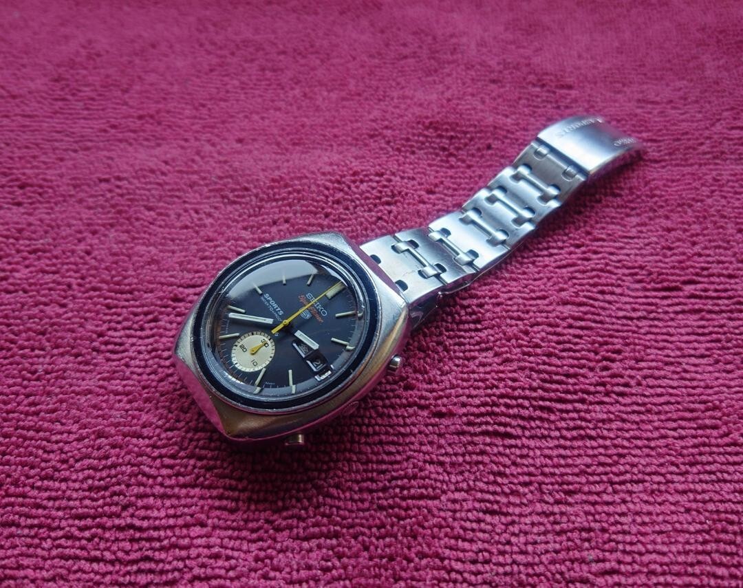 セイコー　セイコー５スポーツ　スピードタイマー　6139-8001 Seiko 5 Sports Speedtimer 6139-8001 Auto Watch 16.5cm 6.50in