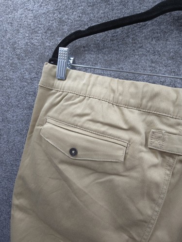 KDNK Pantalone Jogger Uomo XL Coulisse Elastico Vita Tasche Cachi Beige Tela - Foto 13 di 17