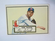 1952 Topps # 139 Ken Wood Card (B17) Boston Red Sox