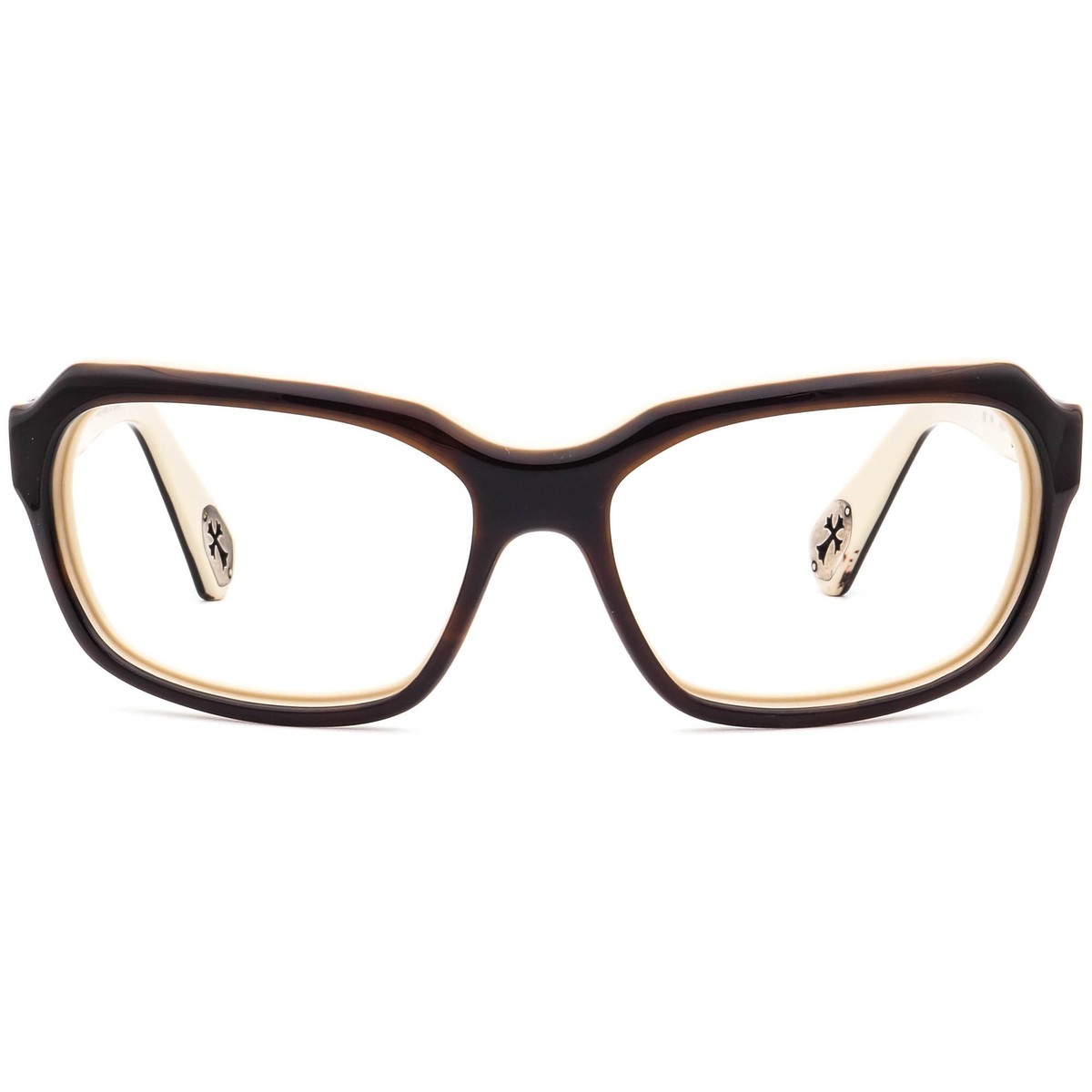小物 CHROME HEARTS INJECTED Chrome Hearts Sunglasses Frame Only Injected T-K Brown