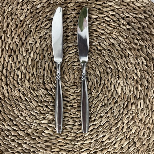 Set 2 Reed & Barton PERTH Modern Solid Knives Stainless Flatware 8.5” Rebacraft - Picture 1 of 8