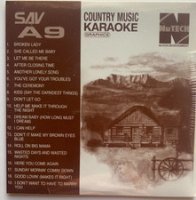 SAV-A09 CLASSIC COUNTRY KARAOKE DISC CD G 19 SONG CDG CHARLIE RICH JOHNNY CASH
