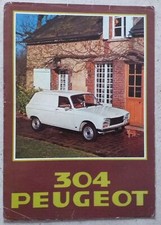 Peugeot 304 Commercial van sales marketing sheet Brochure 1978 Gift
