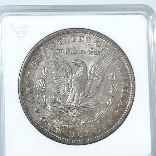 1882-O/S Morgan Silver Dollar $1 VAM-5 "Broken S" ANACS AU53 TOP-100 Toned Coin - Picture 4 of 4