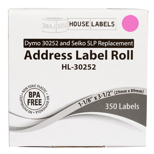 DYMO LW 30252 PINK Address Labels for LabelWriter - 12 Rolls of 350 - FAST SHIP - Picture 7 of 9