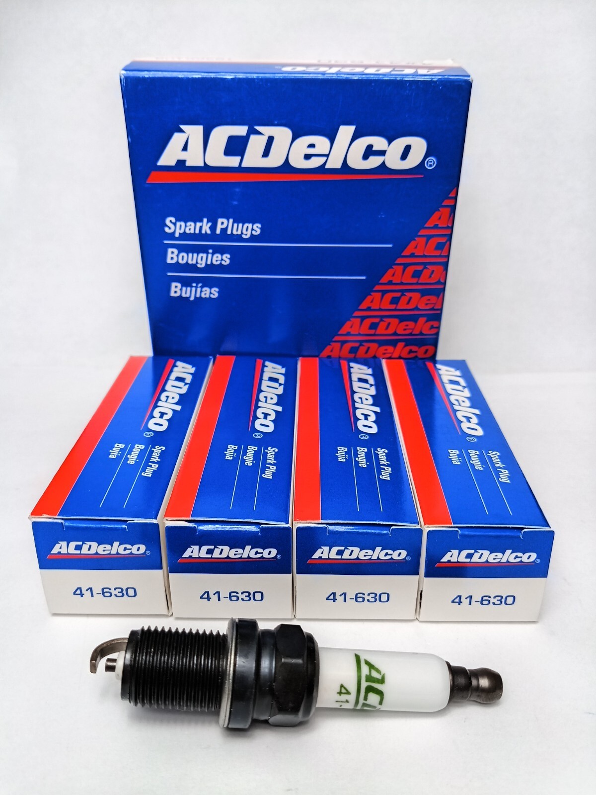 Set of 4 ACDelco Spark Plugs 41-630 19366108 for Buick Cadillac Chevrolet GMC 