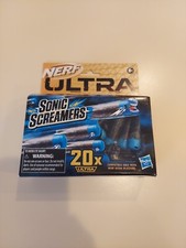 NERF Sonic Screamers Nerf Gun Bullets - Box Of 20 (Blue Heads)