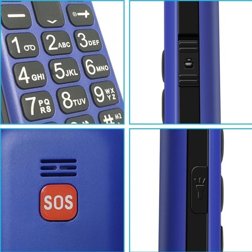 Cellulare x Anziani Doppia SIM, Telefono Cellulare Con Tasti Grandi,Pulsante SOS - Foto 10 di 13