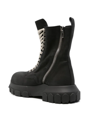 RICK OWENS FW24 PORTERVILLE ARMY TRACTOR IN BLACK GREYWOLF NUBUCK - Picture 4 of 4