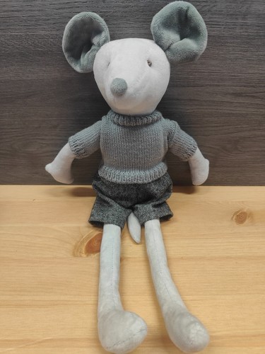 Not Before Tea Pip die Maus Stofftier Plüsch grau Pullover Shorts NBT01