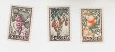 algeria 1950 Sc 229/31 fruits,set MH       r1177