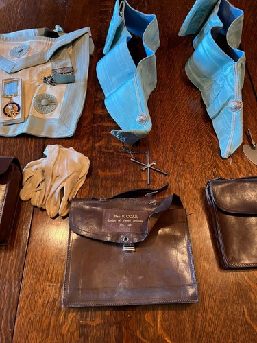 Misc Francmasones Regalia Delantal Cuello Joyas Bolsos de Cuero Joseph Fray - Imagen 4 de 11