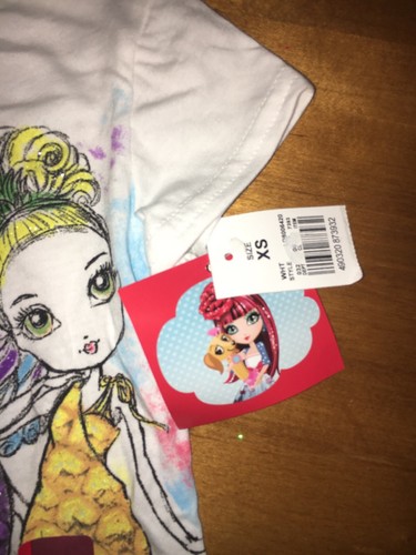Girls Peace Love Glitter Bff Shirt Sz Xs 4/5 Nwt Fruit Pineapple Easter - Picture 3 of 3