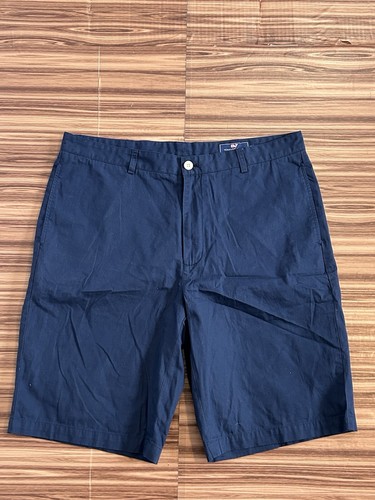 Vineyard Vines Shorts Mens Blue Casual Club Short Chino Flat Front sz 38 - Picture 1 of 6