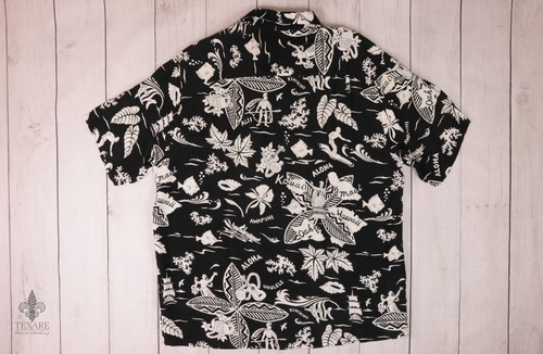 Vintage MIUSA KAMEHAMEHA Est.1936 Aloha Shirt XL 100% RAYON - Bild 2 von 4