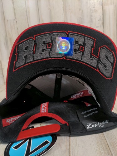 Zephyr Kids Ole Miss Snapback Hat Black/Red Snap Back - Picture 5 of 8
