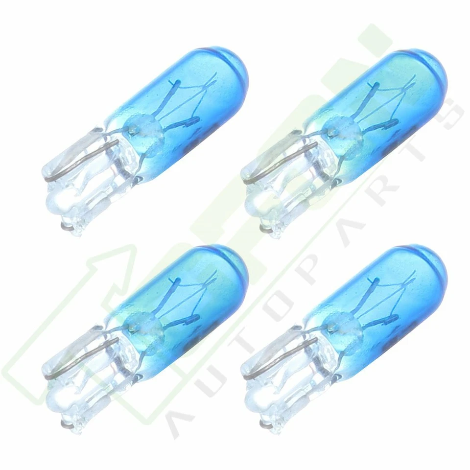 10 peças lâmpadas de halogênio azul + soquetes para painel de instrumentos cluster luz T5 73 74 - Imagem 2 de 4
