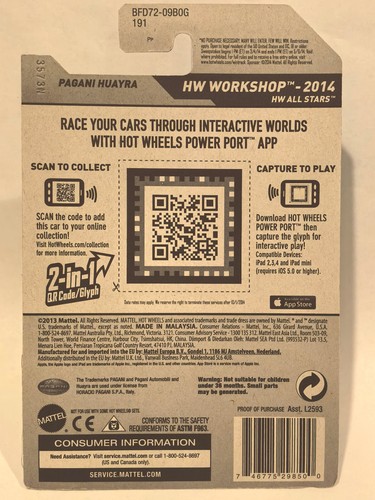 NEW Mattel 2014 Hot Wheels HW Workshop - Pagani Huayra - green - Picture 2 of 2