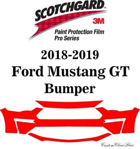 3M Scotchgard Paint Protection Film Pro Series Clear 2018 2019 Ford Mustang GT