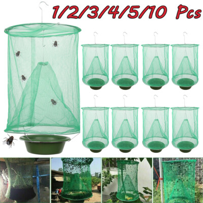 The Ranch Fly Trap Outdoor Fly Trap - Killer Bug Cage Net Perfect For Horses Lot