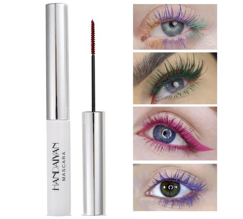 Colour Mascara Waterproof Fast Dry Eyelashes Curling Lengthening Makeup Eye Lash - Picture 3 of 20