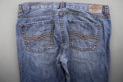 Pantalones de mezclilla para hombre Seven7 de punto grueso recto bordados talla 38x30 (MSR 39x28) - Imagen 9 de 11