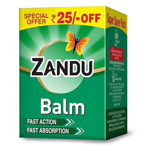Zandu Balm 25ml | Headache, Cold & Body Pain Relief | Ayurvedic Non-Greasy - Picture 1 of 7