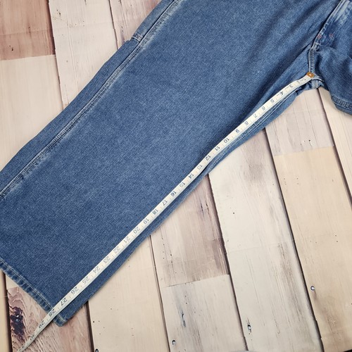 Dickies Latzhose Indigo Blau Herren 42x30 Neu mit Etikett Werkzeugtaschen Dreifachnaht Stiefel - Bild 10 von 11