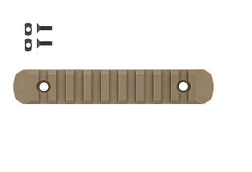 Airsoft Keymod & M-LOK Rail Set  COYOTE  slots Picatinny AEG polímero 1x PCS - Picture 5 of 8